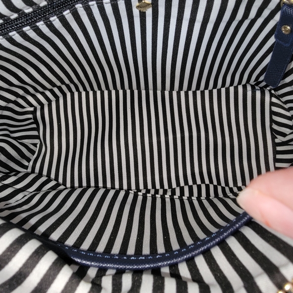 Nwot kate spade blue tinsel satchel crossbody bag - Picture 4 of 4